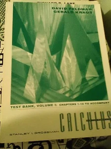 Test Bank, Volume I (Ch 1 to 10) for Calculus 5th ed. by Stanley I. Grossman - Picture 1 of 1