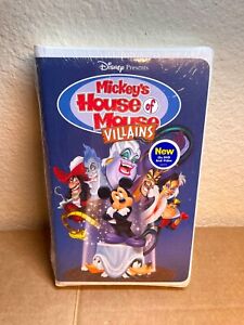NEW - Disney “Mickey’s House Of Mouse Villains” (2001 VHS) Clamshell Case 