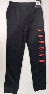 Nike Air Jordan Boys Large Black Sweatpants New NWT Ages 12-13 - Picture 1 of 7
