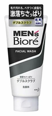 Kao Men's Biore Facial Double Scrub Face Wash 130g - US Seller - Image 1 of 2