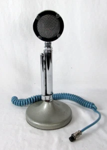 Vintage Astatic D-104 Microphone Lollipop CB/Ham Radio 4 Pin Plug T-UG8 Stand - Zdjęcie 1 z 11