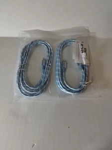 usb c to fast charging cable 2 Sets 3ft blue Braided iphone - Picture 1 of 4