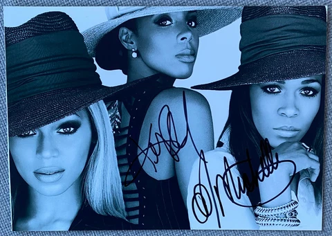 Kelly Rowland Signed & Michelle Williams Signed 5x7 Photo - Destinys Child Cover
