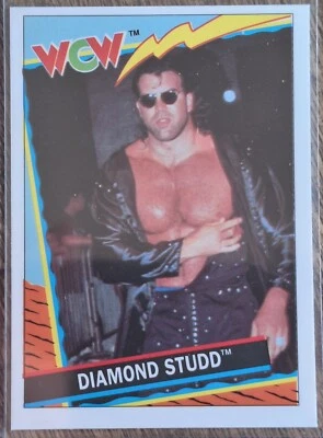 DIAMOND STUDD Scott Hall 1992 WCW Topps UK Card #52 Ireland RC - Image 1 of 2