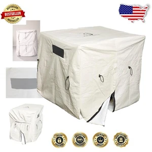 Winter Pool Equipment Cover - Adjustable Heavy Vinyl Heater & Pump Shield - Picture 1 of 6