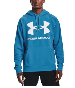 NWT UNDER ARMOUR Men's Rival Fleece Big Logo Hoodie Size S - Picture 1 of 3