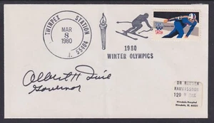 Albert Quie, Minnesota Governor, signed 1980 Winter Olympics event cover - Picture 1 of 1