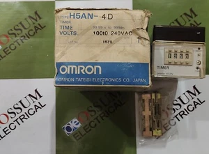 OMRON H5AN-4D TIMER TIMING 99.99S-9999H VOLTAGE 100-240VDC FREE FAST SHIPPING - Picture 1 of 6