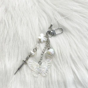 Y2K Phone Charms Pendant Butterfly Key Chain For Bag Cute Accessories - Photo 1 sur 9