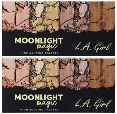 2-Pack NEW L.A. Girl Fanatic Highlight Palette in GBL426 Moonlight Magic (Boxed) - Image 1 of 2