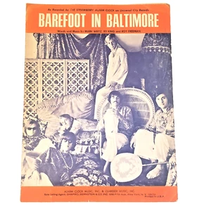 THE STRAWBERRY ALARM CLOCK "BAREFOOT IN BALTIMORE" SHEET MUSIC 1968 - Picture 1 of 4