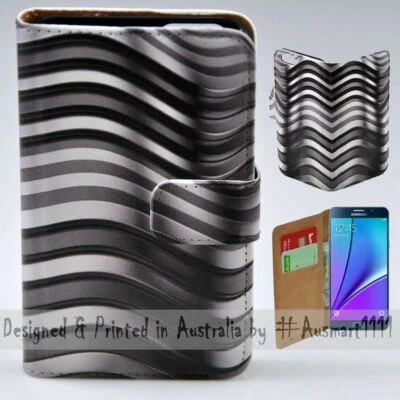 For Samsung Galaxy Note Series Curve Steel Texture Print Mobile Phone Case Cover - image 1 of 3
