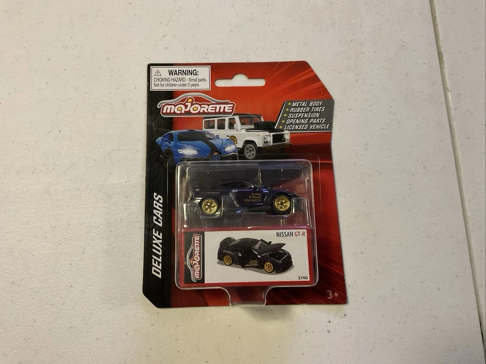 💎 Majorette Púrpura Nissan GT-R R35 Coches de Lujo Escala 1:64 Diecast Coche Deportivo Foto 1 de 1