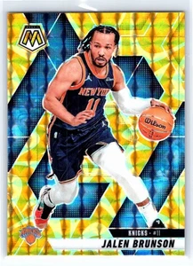 2024-25 Panini Mosaic #176 Jalen Brunson Reactive Yellow Mosaic New York Knicks - Picture 1 of 2