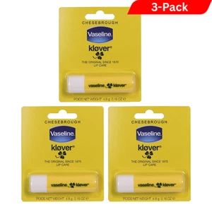 3 x Vaseline Klover Lip Care Balm 4.8g | Deep Moisture & Protection for Dry Lips - Picture 1 of 2