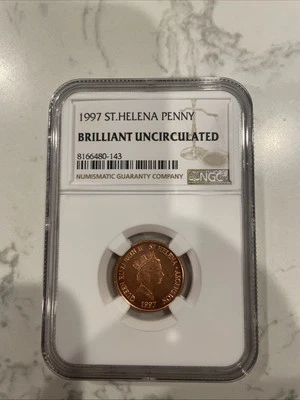 1997 St Helena Penny Brilliant Uncirculated  - Image 1 of 2