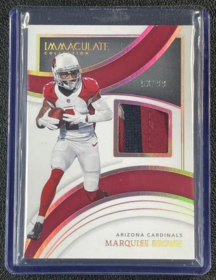 MARQUISE BROWN 2022 IMMACULATE IMMEASURABLES MEMORABILIA JERSEY PATCH 53/99 - Image 1 of 2
