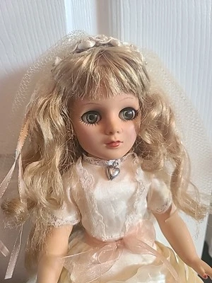 Bride Doll Maybe Eegee.  Not Sure  14 Inches Tall - Image 1 of 4