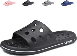 FINLEEO Shower Sandals Quick Dry Drainage Slippers for Men Women - Picture 1 of 4