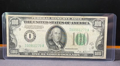1934 B U.S. Federal Reserve $100 Note - Minneapolis, MN - Fine - Image 1 of 2