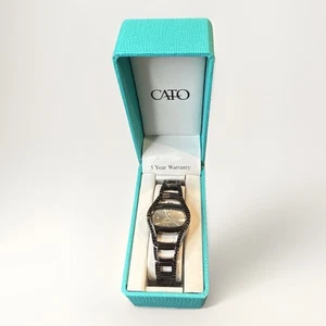 Cato Women’s Black Crystal Quartz Watch – Elegant Dress Style – Needs Battery - Picture 1 of 6