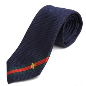GUCCI Rare tie Blue all-over pattern silk from japan J2966 - Picture 1 of 24