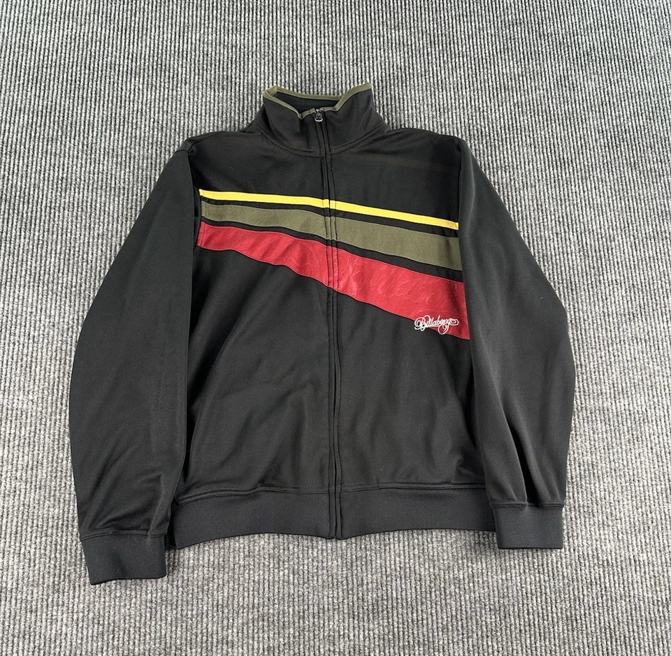 Chaqueta Billabong De Colección Hombres Extra Grande Negra Roja Rayas Patinador Surfista Y2K Foto 1 de 4