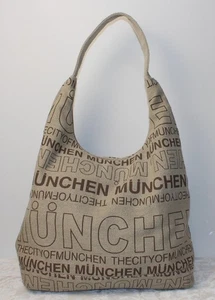 Robin Ruth Canvas Brown & Tan München Tote Bag Purse Large - Picture 1 of 11