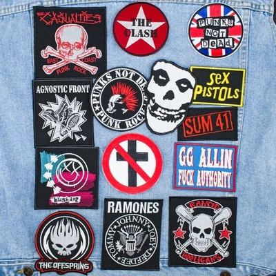 Punk Rock, Hardcore embroidered patches collection. 14 patches for $32.99. - Image 1 of 4