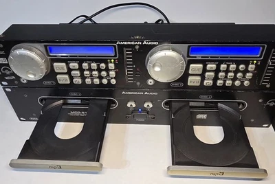 American Audio MCD-510 Bundle Dual CD MP3 Player DJ 2 piece With Power Cords - Image 1 of 4