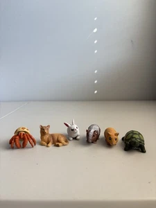 K&M Animali Plastici Animali Giocattoli Criceto Porcellino d'India Gatto Tartaruga Coniglio Eremita - Foto 1 di 9