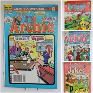 Archie Comics Vintage Lot  4 Total. Archie, Pep, Chili, Jughead's Jokes. - Picture 1 of 13