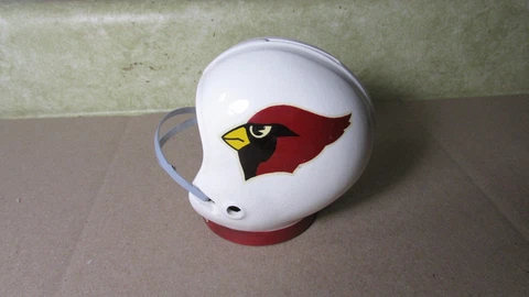 Vintage St Louis Football Cardinals NFL Football Helmet Bank Ceramic Japan Cover