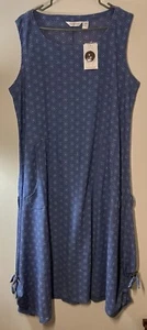 NWT King Universe Womens Size X-Large Blue Sheath Maxi Dress Adjustable Hem - Picture 1 of 7