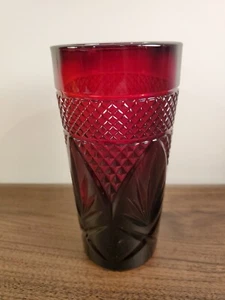 Cristal D'Arques Durand Luminarc "Antique" Ruby Red Glass Tumbler France - Picture 1 of 7