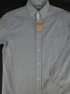 NWT Fossil Mens Button Front Long Streeve Cotton Stripe Kennedy Shirt Small S - Picture 1 of 5