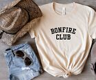 Bonfire Club T-Shirt, Camping Hiking Shirt, Nature Lover, Adventure Cozy Tee