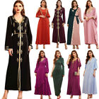 Moroccan Kaftan Party Robe Women Muslim Dubai Caftan Long Maxi Dress Abaya Gown