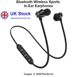 Running Bluetooth Wireless In Ear Neck Earphones Headphones Earbuds Headset - Picture 1 of 6