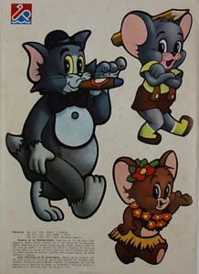 Papel Tom & Jerry 1977 añadir 13,5" x 9,5" Hanna-Barbera artículo original vintage muy buen estado - Imagen 1 de 5