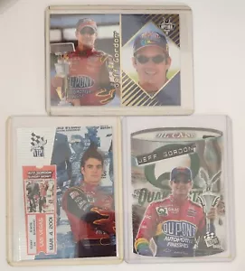 !!! 3 JEFF GORDON PRESS PASS INSERT CARDS !!! - Picture 1 of 8