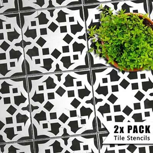 Plantillas de azulejos - Azulejos de piso de pared de cocina para baño y losas de patio - Izmir - Imagen 1 de 2