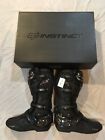 BRAND NEW WITH BOX, FOX RACING BLACK/CHROME INSTINCT BOOTS SIZE ADULT 11'S