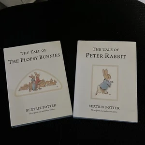 Beatrix Potter books Lot of 2 Flopsy Bunnies And Peter Rabbit. Dust Jackets 2002 - Picture 1 of 6