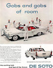 9 Sailors in White De Soto RED INTERIOR Gobs and Gobs of Room 1958 MAGAZINE AD