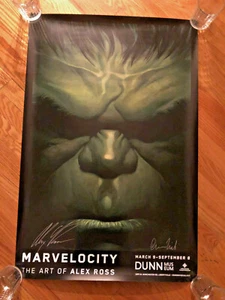 Alex Ross & Chip Kidd Hulk signiert Dunn Museum Ausstellung Poster - Bild 1 von 4