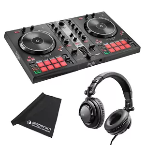 Hercules Inpulse 300 MK2 DJ Controller mit DJ45 Kopfhörer und Mikrofasertuch - Bild 1 von 10
