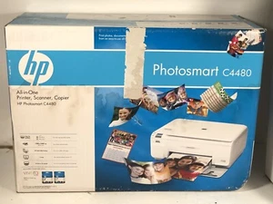 HP Photosmart C4480 All-in-One Printer Scanner Copier Inkjet Printer Sealed - Picture 1 of 12