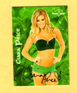 CIARA PRICE 2014 BENCHWARMER TARJETAS AUTÓGRAFAS ARCHIVO ESMERALDA - Imagen 1 de 2