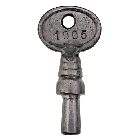 Vintage 1005 HAND CUFF or RESTRAINT Iron Key with SCREW TIP 2⅛" ref.k890 Cover